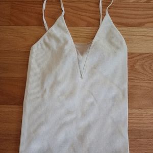 Free People Intimately Mesg Come Around Cami White Size M/L